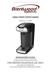 Brentwood Appliances TS-110BK Mode D'emploi