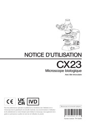 Evident CX23 Notice D'utilisation