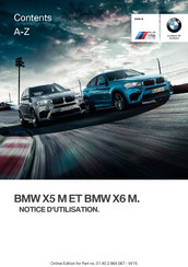 BMW X5 M 2015 Notice D'utilisation