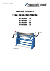 Metallkraft RBM 1050-22 Manuel D'utilisation