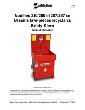 safety-kleen 260 Serie Guide D'utilisation