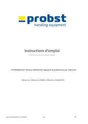 probst SM-600-GL-POWER-FFS Instructions D'emploi