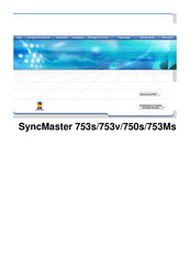 Samsung SyncMaster 753Ms Mode D'emploi