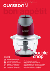 Oursson Double chop CH2010 Manuel D'instructions