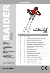 Raider Pro RDP-HM09 Mode D'emploi