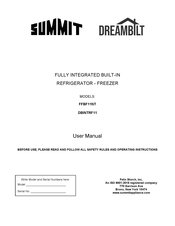 Summit DREAMBILT DBINTRF11 Manuel D'utilisation