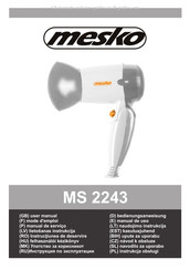 Mesko MS 2243 Mode D'emploi