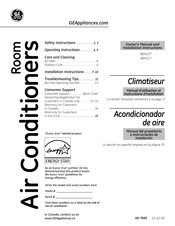 GE AEH10APH1 Manuel D'utilisation Et Instructions D'installation