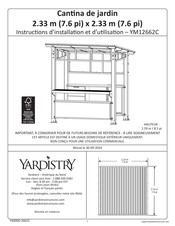 Yardistry YM12662C Instructions D'installation Et D'utilisation