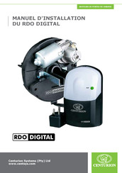 Centurion RDO DIGITAL Manuel D'installation