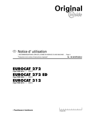 Pottinger EUROCAT 272 ED Notice D'utilisation