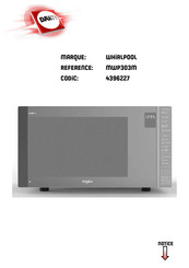 Whirlpool MWP303M Mode D'emploi