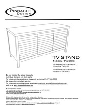 Pinnacle Design TV30103 Mode D'emploi