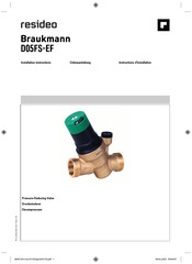 resideo Braukmann D05FS-EF Instructions D'installation