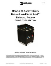 safety-kleen 98 Guide D'utilisation