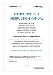 MAXIMUS LIFE FITBounce PRO Manuel D'instructions