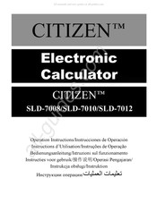 Citizen SLD-7708 Instructions D'utilisation