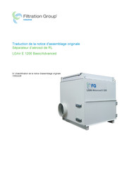 Filtration Group LGAir E1200 Basic Notice D'assemblage