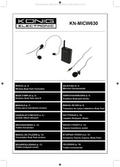 König Electronic KN-MICW630 Mode D'emploi