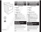 Whirlpool Gold GGW9868KL5 Instructions D'installation