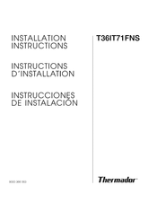 Thermador T36IT71FNS Instructions D'installation