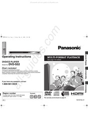 Panasonic DVD-S52 Mode D'emploi