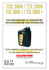 Oldham TX 2000 Notice D'utilisation