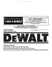 DeWalt DWE7490 Guide D'utilisation