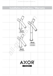 Hansgrohe AXOR Starck 100301 Serie Manuel D'installation