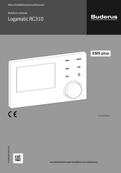 Buderus Logamatic RC310 Notice D'installation Pour Le Professionnel