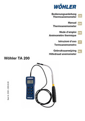 Wohler TA 200 Mode D'emploi