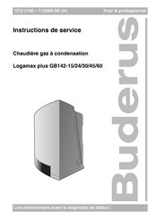 Buderus Logamax plus GB142-15 Instructions De Service