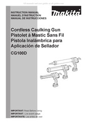 Makita CG100DZC Manuel D'instructions