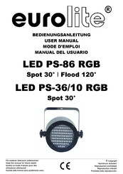 EuroLite LED PS-36/10 RGB Mode D'emploi