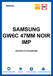 Samsung GW6C Guide Utilisateur