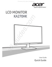 Acer KA270HK Mode D'emploi