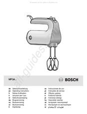 Bosch MFQ4 Série Notice D'utilisation