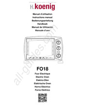 H.Koenig FO18 Manuel D'utilisation