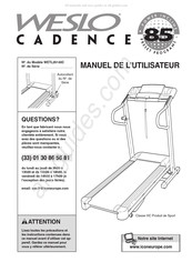 Weslo CADENCE 85 Manuel De L'utilisateur