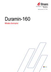 Struers Duramin-160 Mode D'emploi