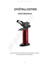 Andrew James Chef's Blowtorch Mode D'emploi