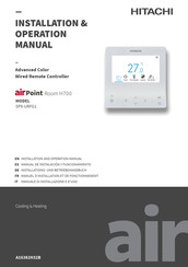 Hitachi airPoint Room H700 Manuel D'installation Et De Fonctionnement