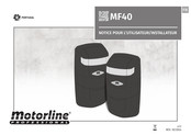 Motorline professional PORTUGAL MF40 Notice Pour L'utilisateur/Installateur