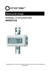 Charder MHS2710 Manuel D'utilisation