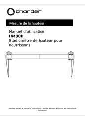 Charder HM80P Manuel D'utilisation