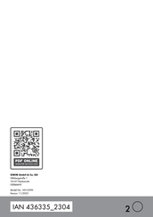 Crivit HG10590 Instructions D'utilisation Et Consignes De Sécurité