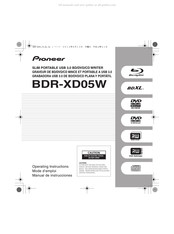 Pioneer BDR-XD05W Mode D'emploi