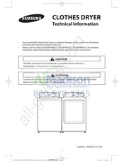 Samsung DV50F9A7E Série Mode D'emploi