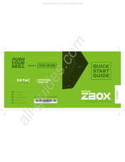 Zotac ZBOX MI547nano Guide De Démarrage Rapide