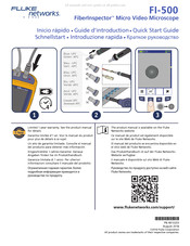 Fluke Networks FiberInspector Micro FI-500 Guide D'introduction